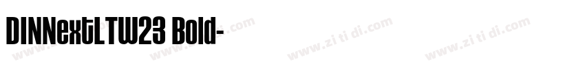 DINNextLTW23 Bold字体转换